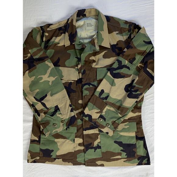 Golden Manufacturing Vintage Hot Weather BDU Coat, Shirt Woodland Camo. S Short - Picture 1 of 6